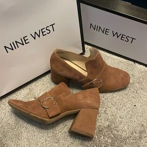 Nine West Brown Leather Ankle Boot with Box